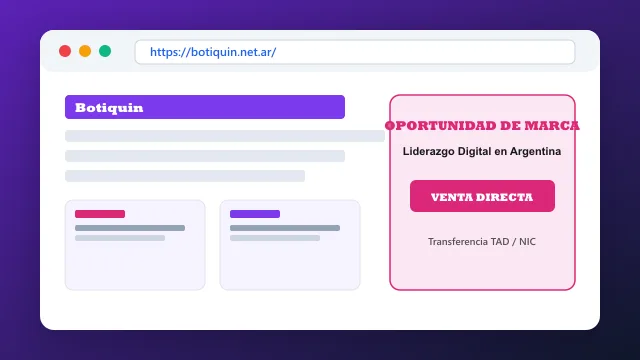 Modelo de aplicación comercial y proyectos digitales para botiquin.net.ar